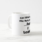 Ik lek. koffiemok (Voorkant links)