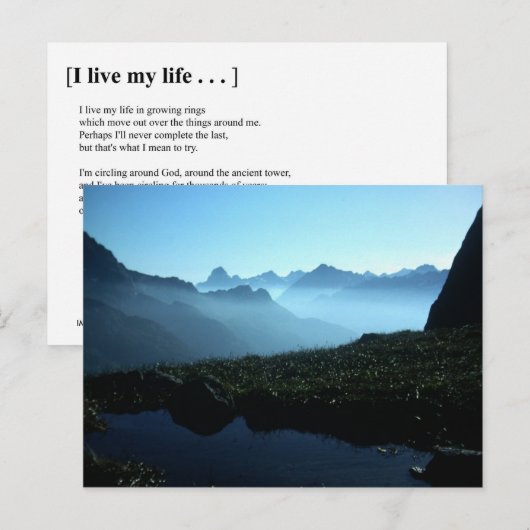 IK LEVEN MIJN LEVEN BRIEFKAART (Voorkant / Achterkant)