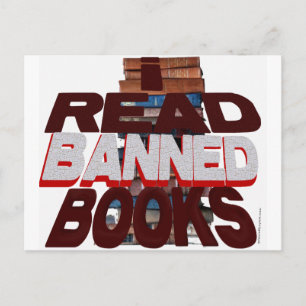 IK LEZEN VERBODEN BOEKEN BRIEFKAART