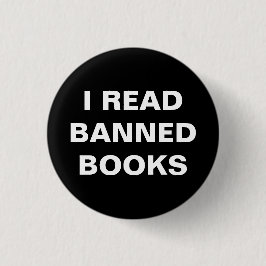 IK LEZEN VERBODEN BOEKEN RONDE BUTTON 3,2 CM