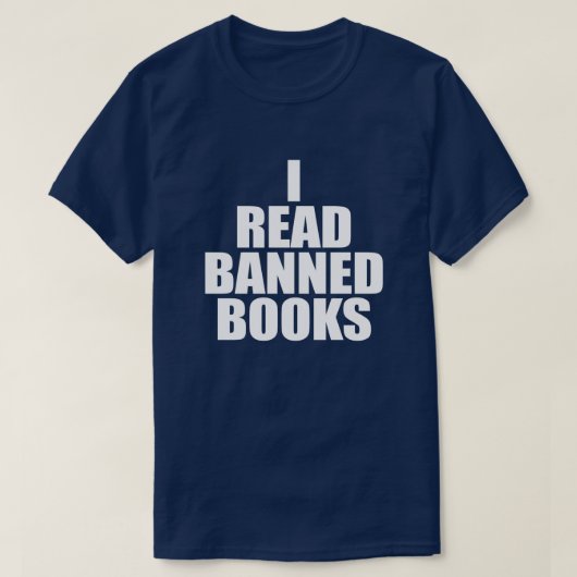 IK LEZEN VERBODEN BOEKEN T-Shirt (Design voorkant)