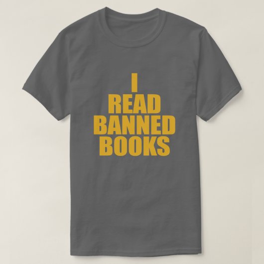 IK LEZEN VERBODEN BOEKEN T-SHIRT (Design voorkant)