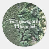 Ik Lichen je sticker (Voorkant)