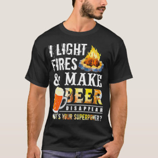 Ik licht branden en laat bier verdwijnen Drink T-shirt