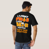 Ik licht brandwonden en laat beren verdwijnen wat  t-shirt (Achterkant volledig)