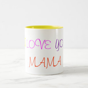 Ik, liefje, jij, MAMA Tweekleurige Koffiemok
