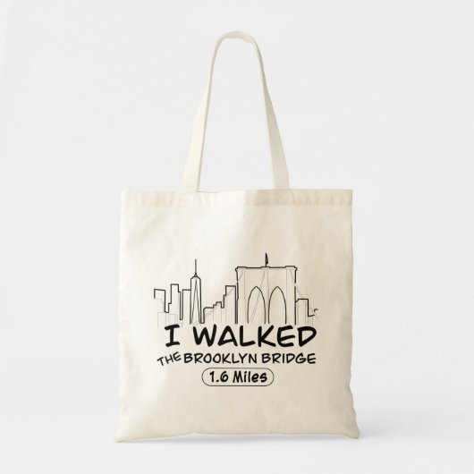 Ik liep de Brooklyn Bridge, 1,6 miljoen Tote Bag (Voorkant)