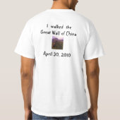 Ik liep de Grote Muur - Mannen T-shirt (Achterkant)