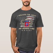 Ik liep de Walk 82nd Airborne Division T Mannen T-shirt (Voorkant)