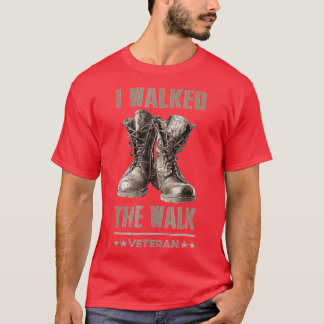 Ik liep de Walk Veteran Memorial T-shirt
