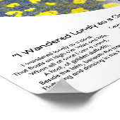 Ik liep eenzaam rond als Cloud Mandala Print (Hoek)