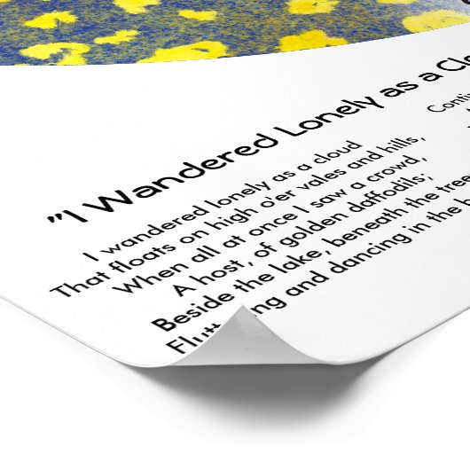 Ik liep eenzaam rond als Cloud Mandala Print (Hoek)