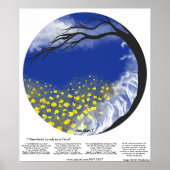 Ik liep eenzaam rond als Cloud Mandala Print (Voorkant)