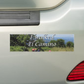 Ik liep El Camino, Spanje (ondertitel) Bumpersticker (Op auto)