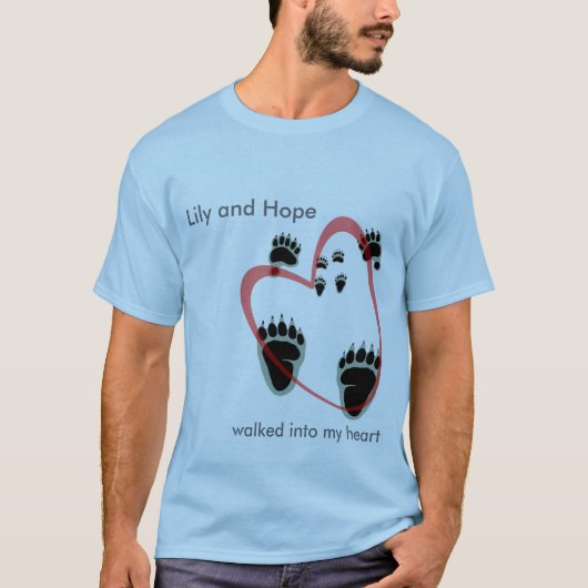 Ik liep mijn hart in. t-shirt (Voorkant)