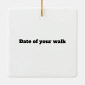 Ik liep naar de Brooklyn Bridge, NYC Keramisch Ornament (Achterkant)