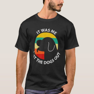 Ik liet de honden eruit, Retro Sunse T-shirt