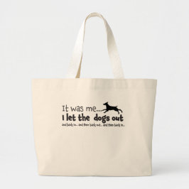 Ik liet de honden uit de Canvas tas