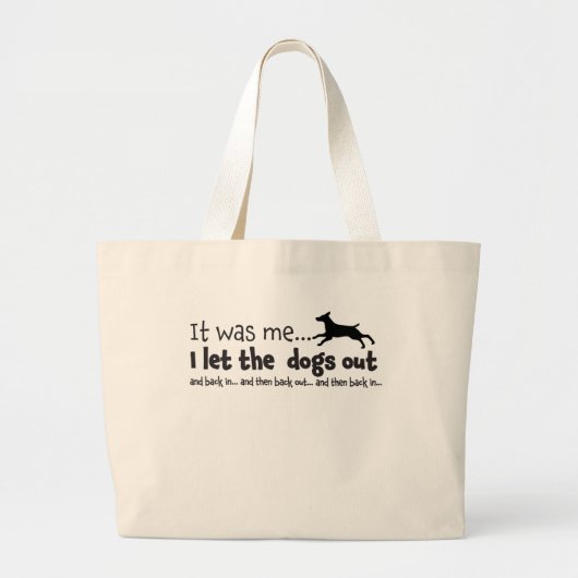 Ik liet de honden uit de Canvas tas (Voorkant)
