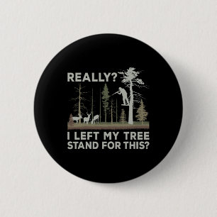 Ik liet mijn boompje staan voor dit grappige herte ronde button 5,7 cm
