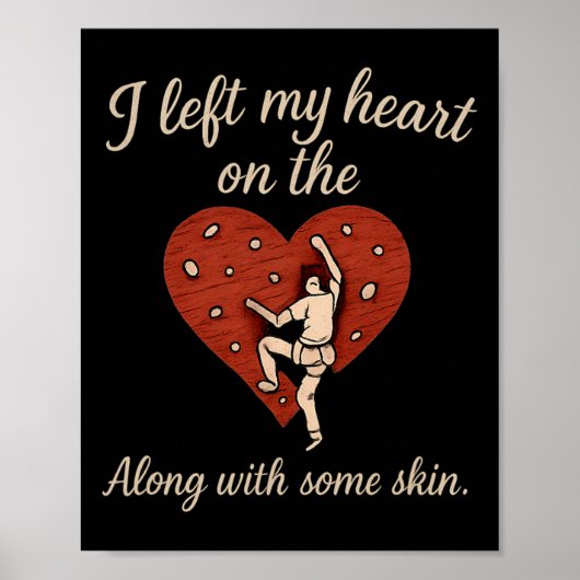 Ik Liet Mijn Hart Op De Klimmuur Zoete Scriptie  Poster (Voorkant)
