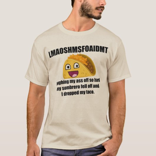 Ik liet mijn taco vallen. t-shirt (Voorkant)