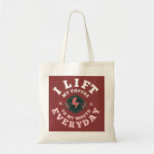 Ik lift elke dag (roze) tote bag (Voorkant)