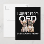 Ik lijd aan OFD obsessieve franchie stoornis honde Briefkaart (Voorkant / Achterkant)