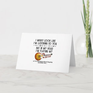 Ik lijk misschien naar je te luisteren kaart