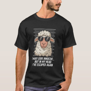 Ik Lijk Rustig Maar in Mijn Hoofd Grappige Schapen T-shirt