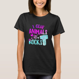 Ik Lijm Dieren Aan Rotsen Aquarist Vissen Rifhoude T-shirt
