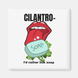 Ik lik liever zeep - anti-koriander magneet