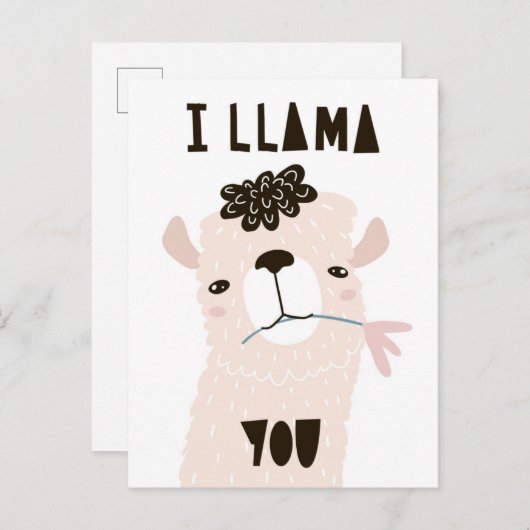 Ik Llama jij Briefkaart (Voorkant / Achterkant)