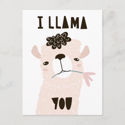Ik Llama jij Briefkaart (Voorkant)