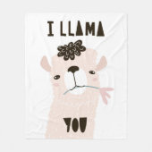 Ik Llama jij Fleece Deken (Voorkant)