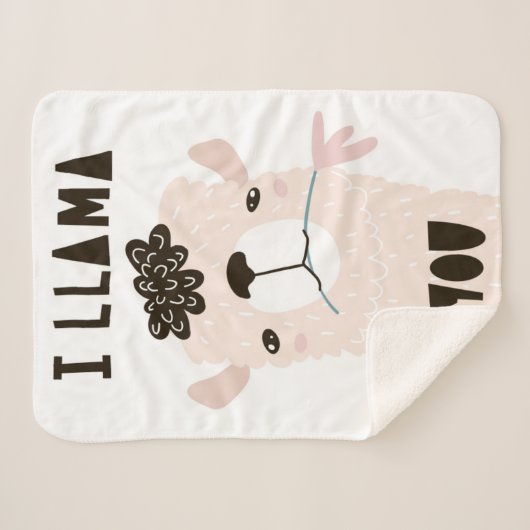 Ik Llama jij Sherpa Deken (Voorkant (horizontaal))