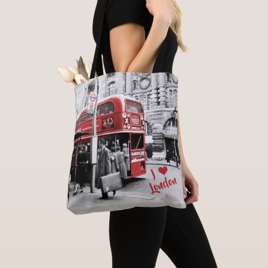 Ik ❤ London Canvas tas (Dichtbij)