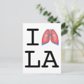 Ik long L.A. (Los Angeles Smogg grap) Briefkaart (Staand voorkant)