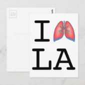 Ik long L.A. (Los Angeles Smogg grap) Briefkaart (Voorkant / Achterkant)