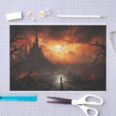 Ik loop alleen Halloween Gothic Deocupage Tissuepapier (Craft)
