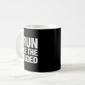 Ik loop als de winded funny Motivatie runner ma Koffiemok (Voorkant links)