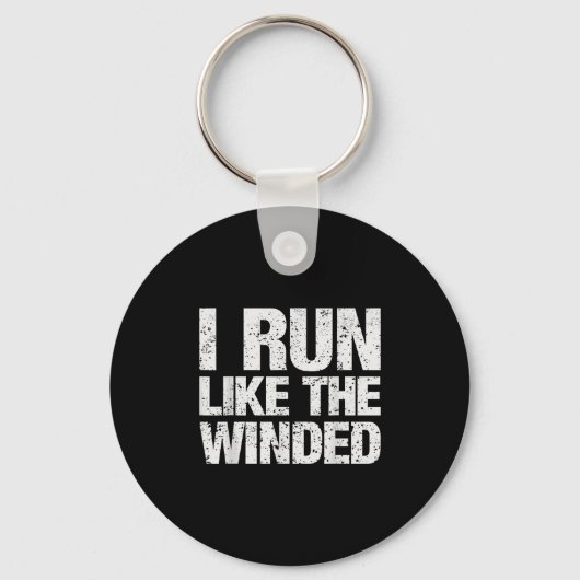 Ik loop als de winded funny Motivatie runner ma Sleutelhanger (Voorkant)