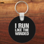 Ik loop als de winded funny Motivatie runner ma Sleutelhanger (Voorkant)