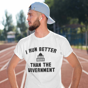Ik loop beter dan de regering t-shirt