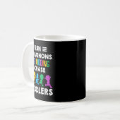 Ik loop de marathon gewoon grapje ik jaag peuters koffiemok (Voorkant links)