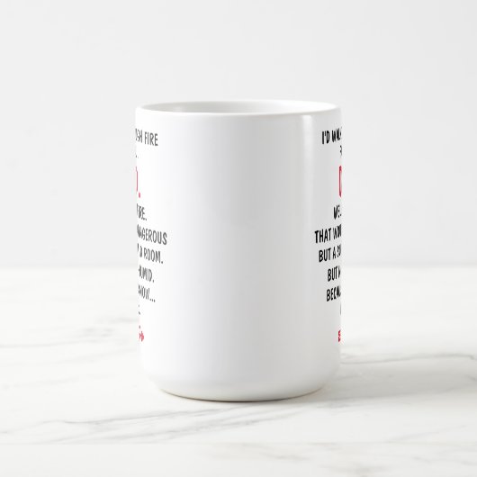 Ik loop door het vuur voor jou papa, koffiemok (Center)