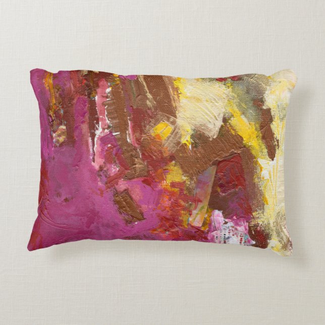 Ik loop er doorheen decoratief kussen (Achterkant)