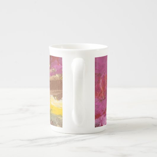 Ik loop er doorheen porselein kop (Achterkant)