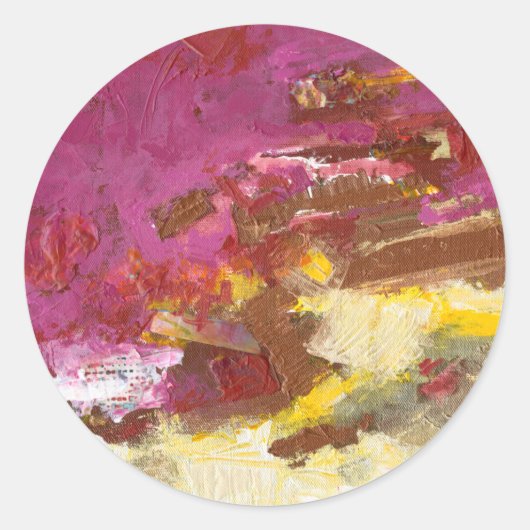 Ik loop er doorheen ronde sticker (Voorkant)