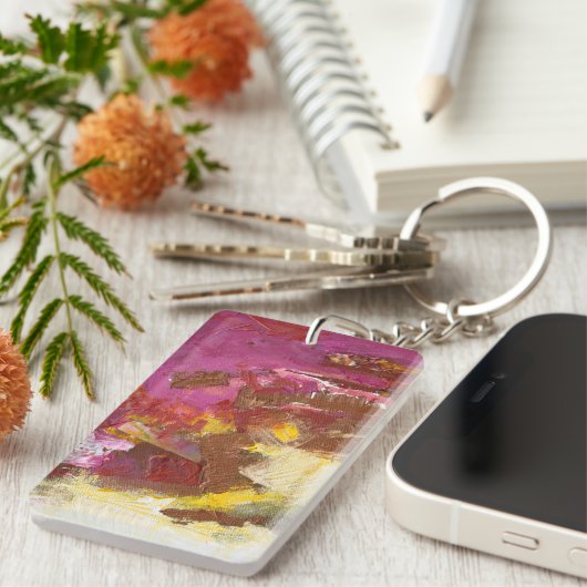 Ik loop er doorheen sleutelhanger (Voorkant Rechts)